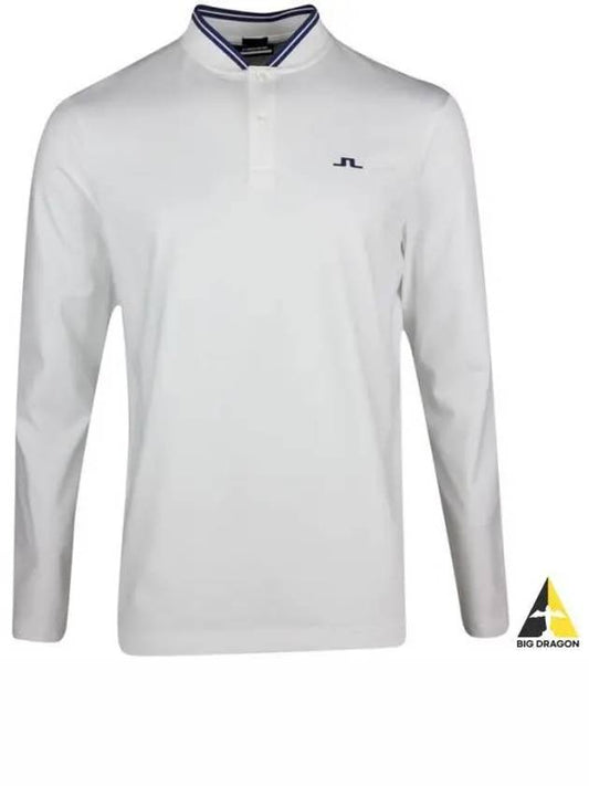 Tyson Golf Collar Long Sleeve T-Shirt White - J.LINDEBERG - BALAAN 2