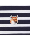 Fox Head Patch Regular Marin Long Sleeve T Shirt Navy Stripes - MAISON KITSUNE - BALAAN 3