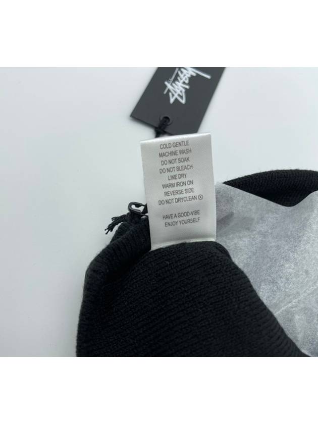 AU Australia SS LINK SKULL CAP Beanie ST731009 Black ONE SIZE - STUSSY - BALAAN 7