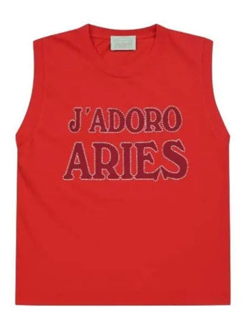Aries J adore Arise Diamante Vest Red - ARIES - BALAAN 1