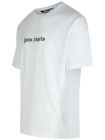 Palm Angels White Cotton T-Shirt - PALM ANGELS - BALAAN 2