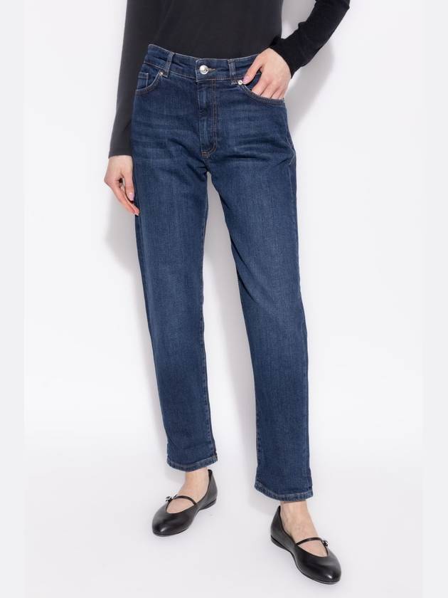 Sportmax Tapered Leg Jeans Nalata, Women's, Navy Blue - MAX MARA SPORTMAX - BALAAN 3