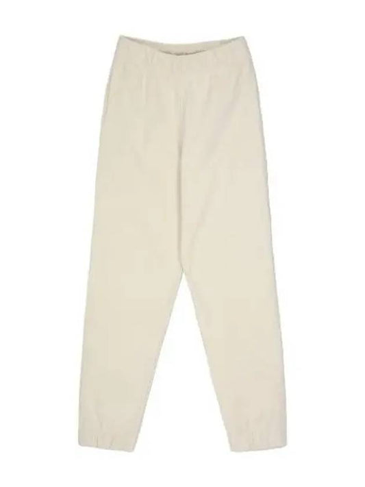 tapered spandex pants white - GANNI - BALAAN 1