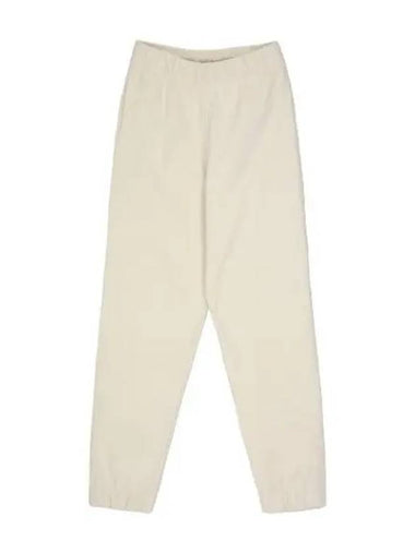 Tapered spandex pants white - GANNI - BALAAN 1