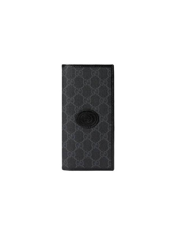 Interlocking G Long Wallet Black - GUCCI - BALAAN 1