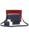 21 G977 Navy calfskin gold plated Gancini LOCK O medium flap cross bag - SALVATORE FERRAGAMO - BALAAN 2