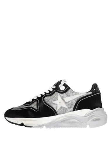 Running sole glitter leather white star sneakers - GOLDEN GOOSE - BALAAN 1