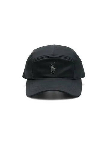 InterLOAKE Lock Five Panel Cap Black - POLO RALPH LAUREN - BALAAN 1