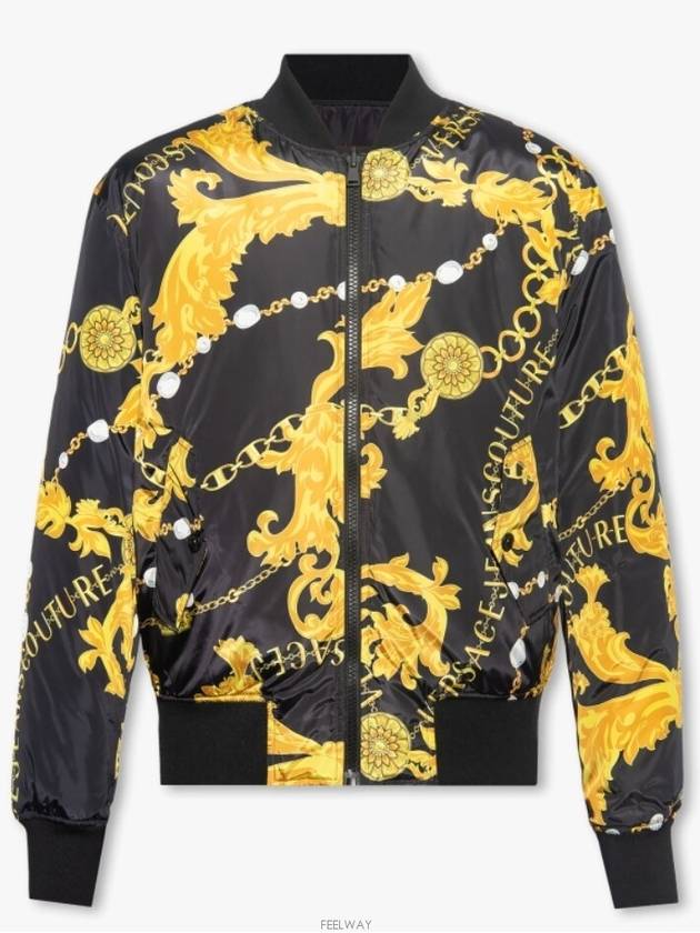 Chain Couture Reversible Bomber Jacket - VERSACE - BALAAN 6