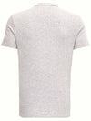 Cotton V-neck Short Sleeve T-Shirt Grey - TOM FORD - BALAAN 3