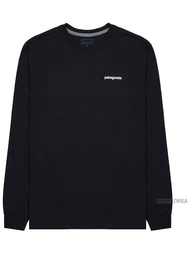 P 6 Responsibili Long Sleeve T-Shirt Black - PATAGONIA - BALAAN 3