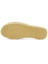 logo embroidered raffia espadrille slippers ivory - PRADA - BALAAN.