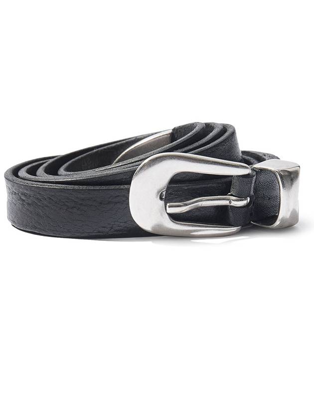 Men's 2cm Leather Belt Black - OUR LEGACY - BALAAN 4