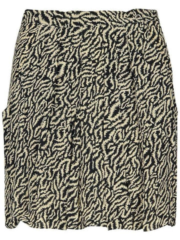 Isabel Marant Étoile 'Violaine' Two-Tone Viscose Miniskirt - ISABEL MARANT ETOILE - BALAAN 1