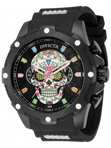 Invicta I-Force Dia De Los Muertos Chronograph GMT Quartz Black Dial Men's Watch 43751 - INVICTA - BALAAN 1