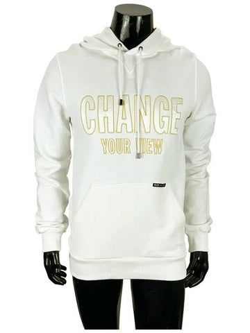 RWC001 SC108 CHANGE White Hooded Kangaroo Pocket Sweatshirt - DOLCE&GABBANA - BALAAN 1