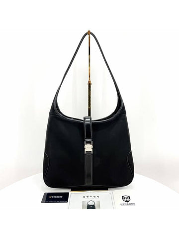 Ferragamo Gancini hobo bag shoulder black - SALVATORE FERRAGAMO - BALAAN 1