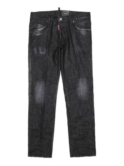 Men's Clean Wash Skater Jeans Black - DSQUARED2 - BALAAN 2