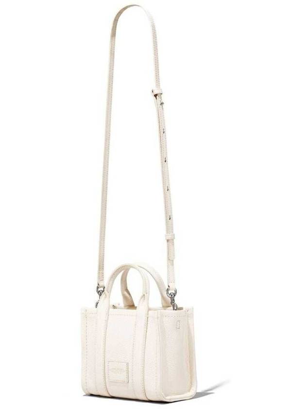 Mini Micro Leather Tote Bag White - MARC JACOBS - BALAAN 5