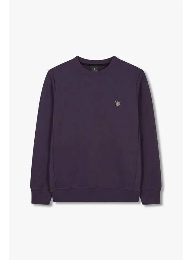 PS Mini Zebra Cotton Sweatshirt Dark Purple - PAUL SMITH - BALAAN 1