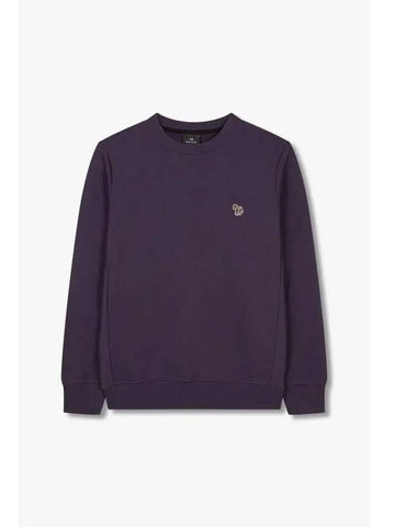 PS Mini Zebra Cotton Sweatshirt Dark Purple - PAUL SMITH - BALAAN 1