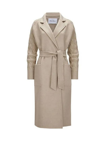 HELLO Cashmere Knit Coat Beige 2313160139 002 - MAX MARA - BALAAN 1