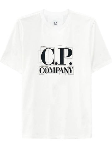 23SS Graphic Chest Logo Short Sleeve TShirt 14CMTS189A 103 - CP COMPANY - BALAAN 1