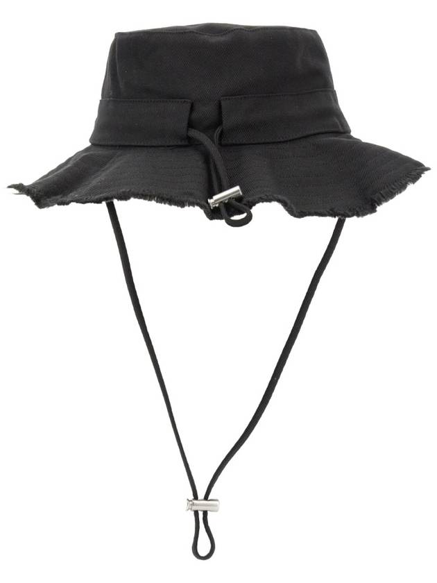 Le Bob Artichaut Bucket Hat Black - JACQUEMUS - BALAAN 3