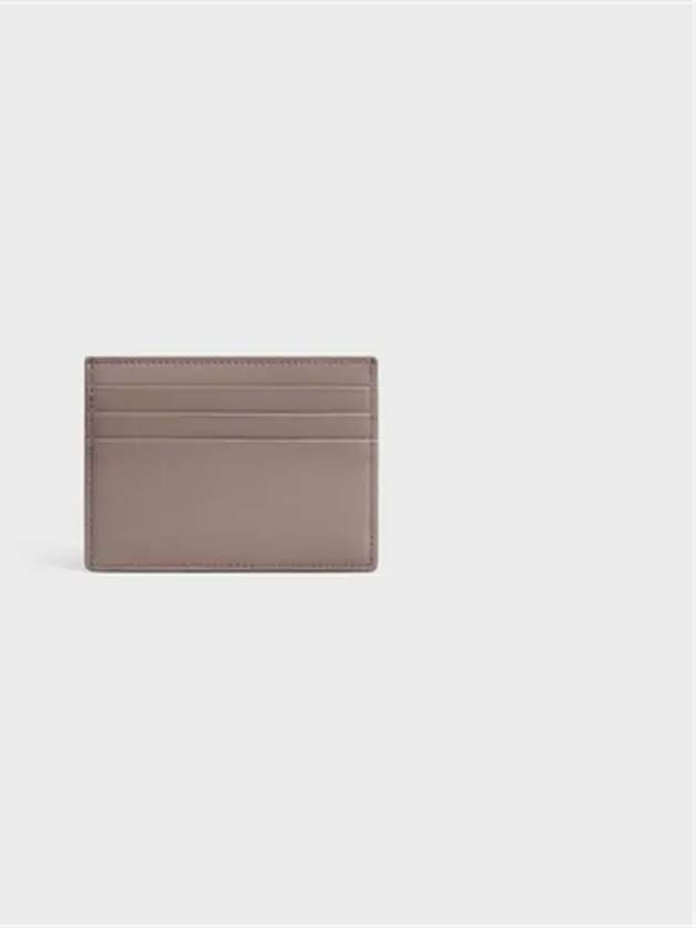 Triomphe Shiny Calfskin Card Wallet Pebble - CELINE - BALAAN 4