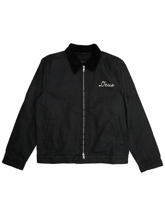 Los Angeles back logo embroidery jacket DMP246404 BLACK - DEUS EX MACHINA - BALAAN 2