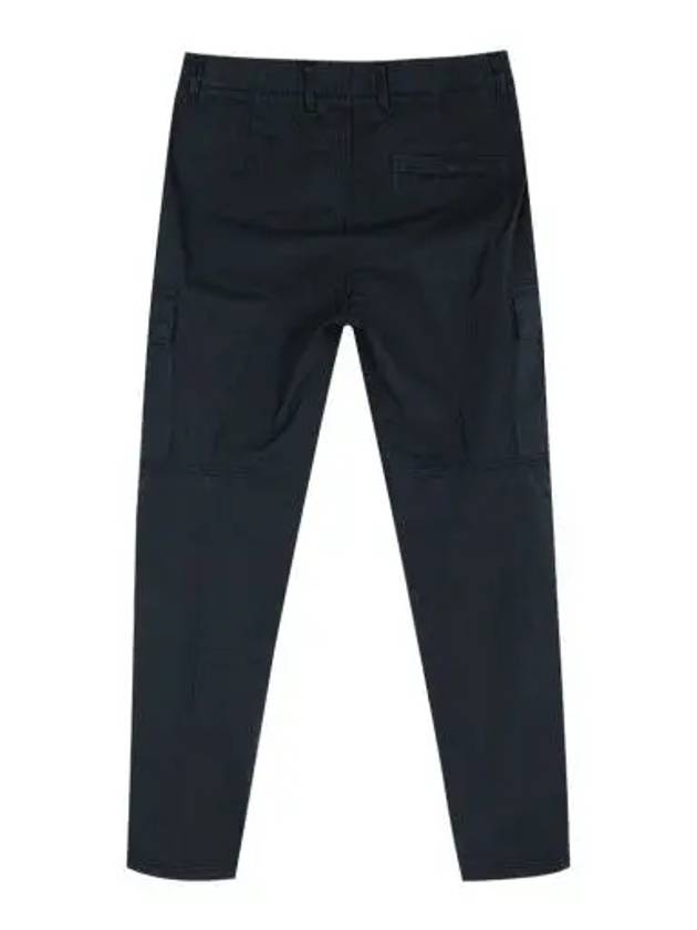 Compass Badge Gabardine Cargo Straight Pants Navy - STONE ISLAND - BALAAN 3