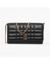 Lola Gold Logo Quilted Mini Cross Bag Black - BURBERRY - BALAAN 3