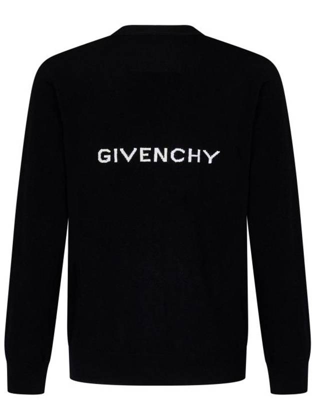 Archetype Logo Cardigan Black - GIVENCHY - BALAAN 3