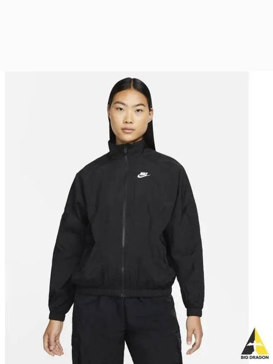 Sportswear Essential Windrunner Women's Woven Jacket Black - NIKE - BALAAN 2