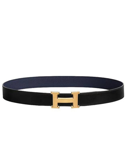 H Buckle Reversible 32mm Leather Black - HERMES - BALAAN 2