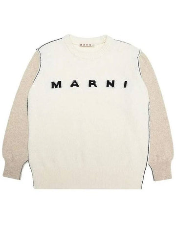 Kids Logo Wool Knit M00539 M00K4 0M101 - MARNI - BALAAN 1