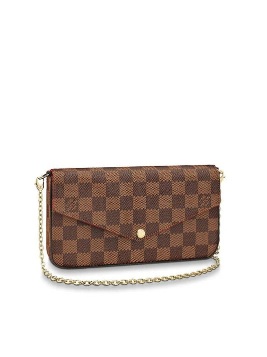 Pochette Felicie Chain Shoulder Bag Brown - LOUIS VUITTON - BALAAN 1