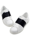 Men's Navy Hidden Open Band Low Top Sneakers White - VALENTINO - BALAAN.