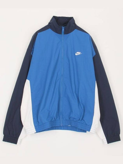 Club Oversized Woven Track Jacket Game Royal - NIKE - BALAAN 2