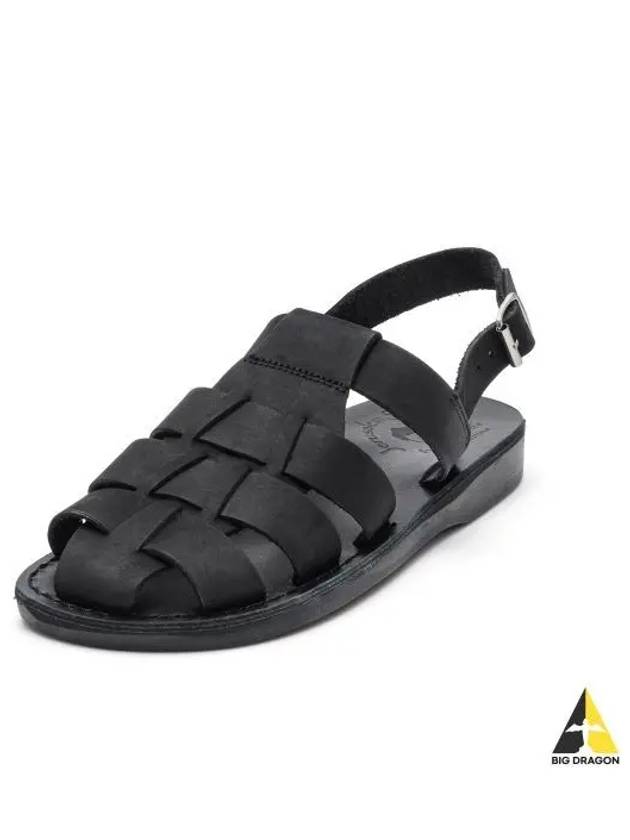 SANDALS NO 1041 MICHAEL BLACK NUBUCK Unisex - JERUSALEM - BALAAN 1