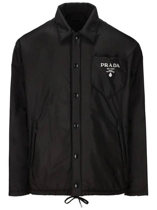 Re-Nylon Blouson Hooded Jacket Black - PRADA - BALAAN 2