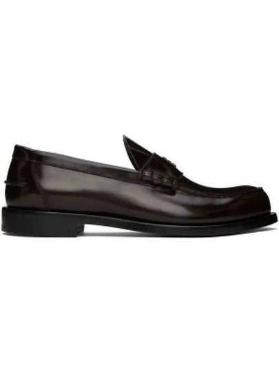 Mr G Mocassin Leather Loafers Burgundy - GIVENCHY - BALAAN 2