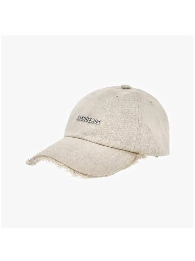 Artichaut Frayed Ball Cap Light Greige - JACQUEMUS - BALAAN 4