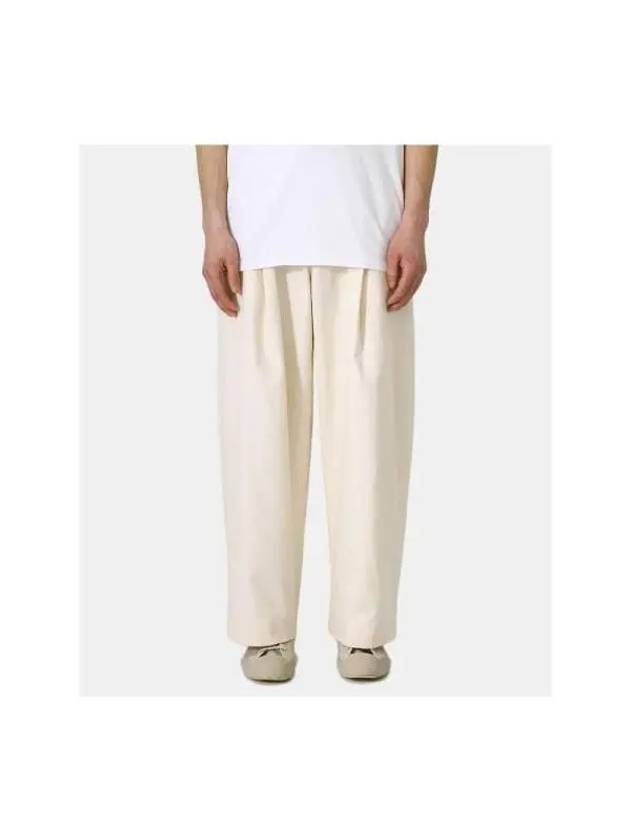 SORTE Pin Tuck Loose Fit Volume Pants SORTESNM351 LINEN - STUDIO NICHOLSON - BALAAN 3