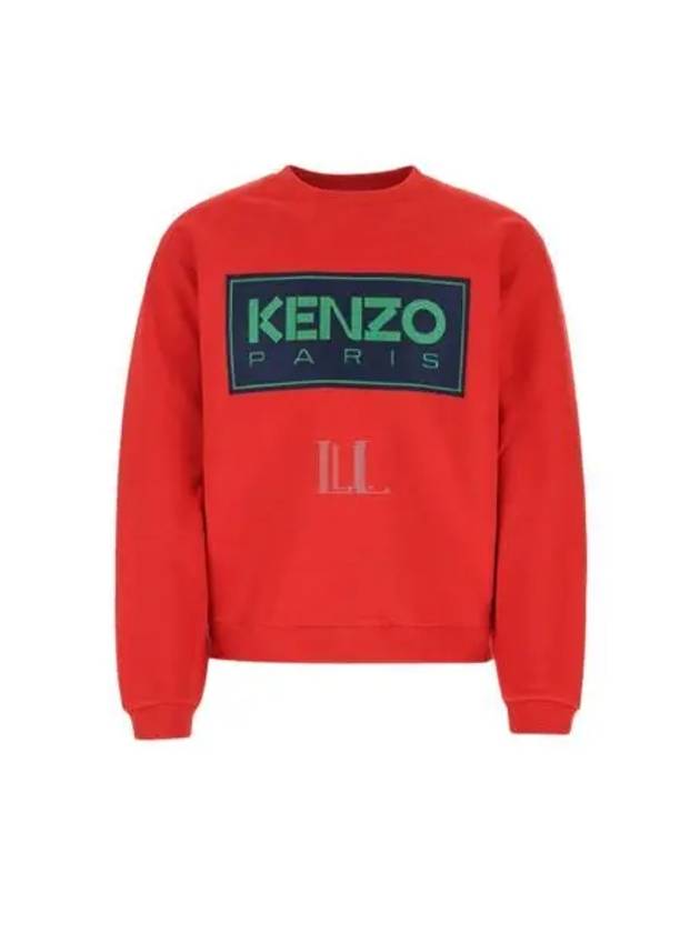 Box Logo Sweatshirt Red - KENZO - BALAAN 2