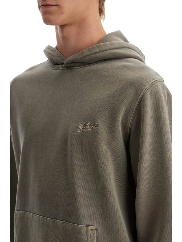 hooded sweatshirt with tie-d - WOOLRICH - BALAAN 4