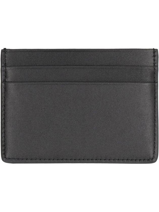 Logo Print Leather Card Wallet Black - JIL SANDER - BALAAN 4