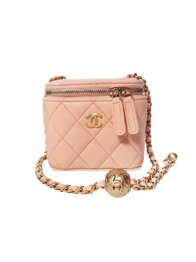 Benetti Chain Cosmetic Gold Ball Mini Bag Light Pink - CHANEL - BALAAN 1