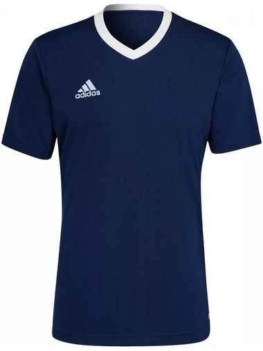 Men's Entrada 22 Short Sleeve T-Shirt Blue - ADIDAS - BALAAN 1