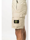 Cargo Bermuda Shorts Beige - STONE ISLAND - BALAAN 3